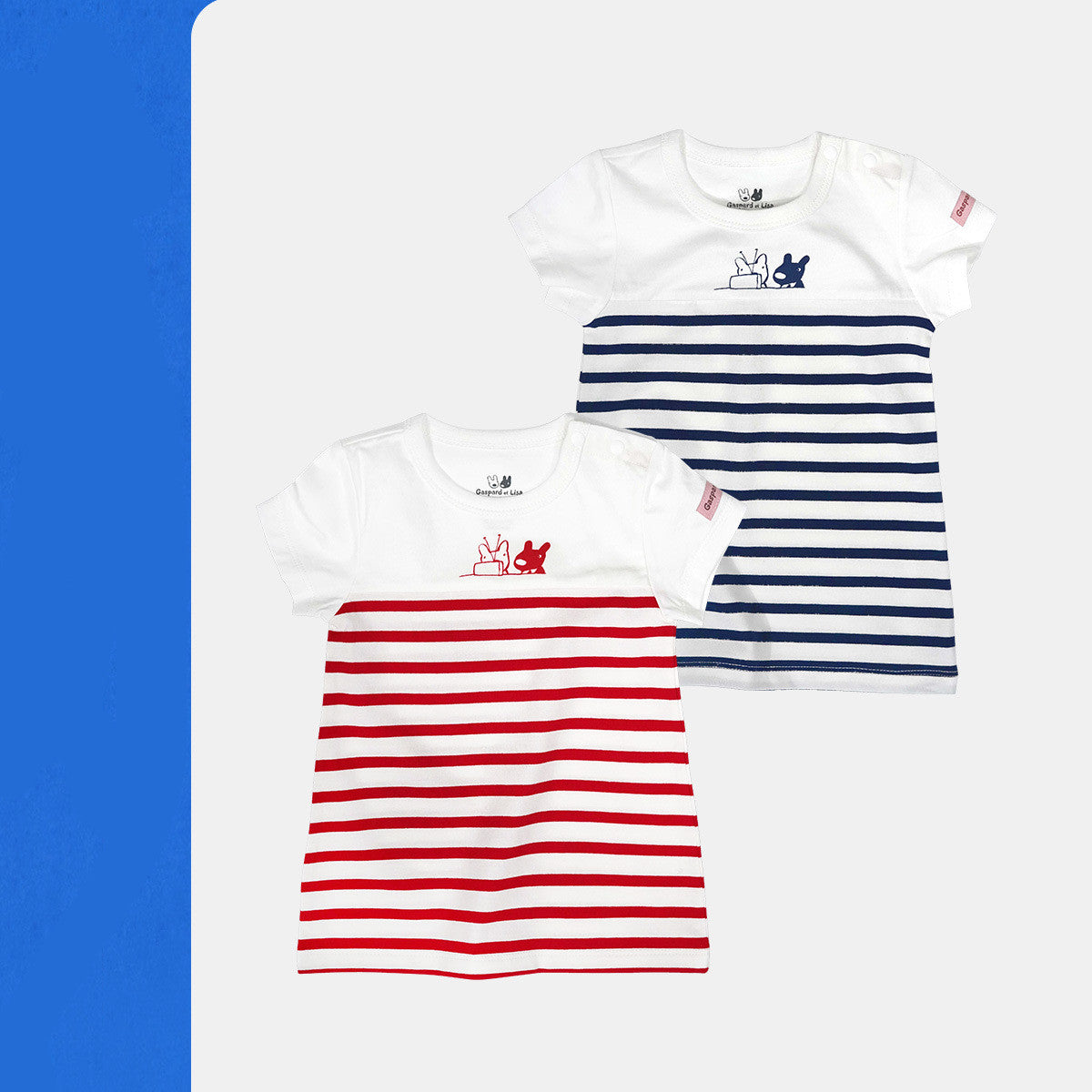 Casper And Lisa Baby Girl Summer Dress Girls Skirt Striped Cotton Short-sleeved Princess Dress Casper And Lisa Baby Girl Summer Dress Girls Skirt Striped Cotton Short-sleeved Princess Dress